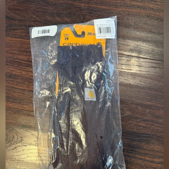 Carhartt Black Wind Fighter Thermal Lined Fleece Knit Cuff Glove- WOMENS LARGE - Picture 2 of 3